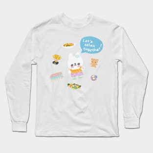 Kira-chan the Relaxing bunny's Favourite Things Long Sleeve T-Shirt